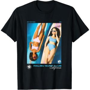 imageBarbie  Malibu Surf Club California TShirtBlack