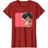 imageBarbie  1980s Black Barbie Illustration TShirtCranberry Red