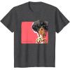 imageBarbie  1980s Black Barbie Illustration TShirtDark Heather Grey