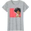 imageBarbie  1980s Black Barbie Illustration TShirtHeather Grey