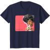 imageBarbie  1980s Black Barbie Illustration TShirtNavy Blue