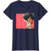 imageBarbie  1980s Black Barbie Illustration TShirtNavy Blue