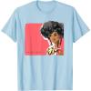 imageBarbie  1980s Black Barbie Illustration TShirtBaby Blue