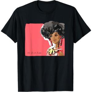 imageBarbie  1980s Black Barbie Illustration TShirtBlack