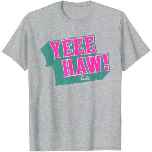 imageBarbie  YeeHaw TShirtHeather Grey