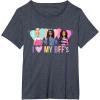 imageBarbie  I Love My BFFs TShirtHeather Blue