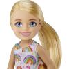 imageBarbie Chelsea Doll Blonde Wearing RainbowPrint Dress and Yellow Shoes Toy for Kids Ages 3 Years Old ampamp UpMulticolor