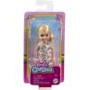 imageBarbie Chelsea Doll Blonde Wearing RainbowPrint Dress and Yellow Shoes Toy for Kids Ages 3 Years Old ampamp UpMulticolor