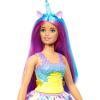 imageBarbie Dreamtopia Unicorn Fashion Doll with Blue ampamp Purple Hair Wearing Removable Skirt ampamp Accessories Including Themed Headband ampamp Tail