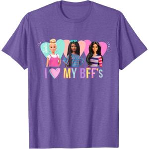 imageBarbie  I Love My BFFs TShirtPurple Heather