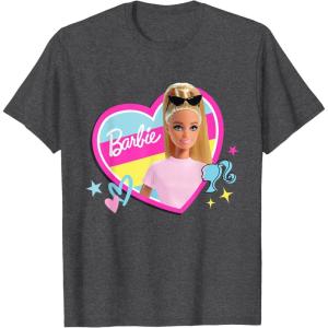 imageBarbie  Play With Heart TShirtDark Heather Grey