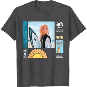 imageBarbie  Rise with the Tide Summer Days TShirtDark Heather Grey