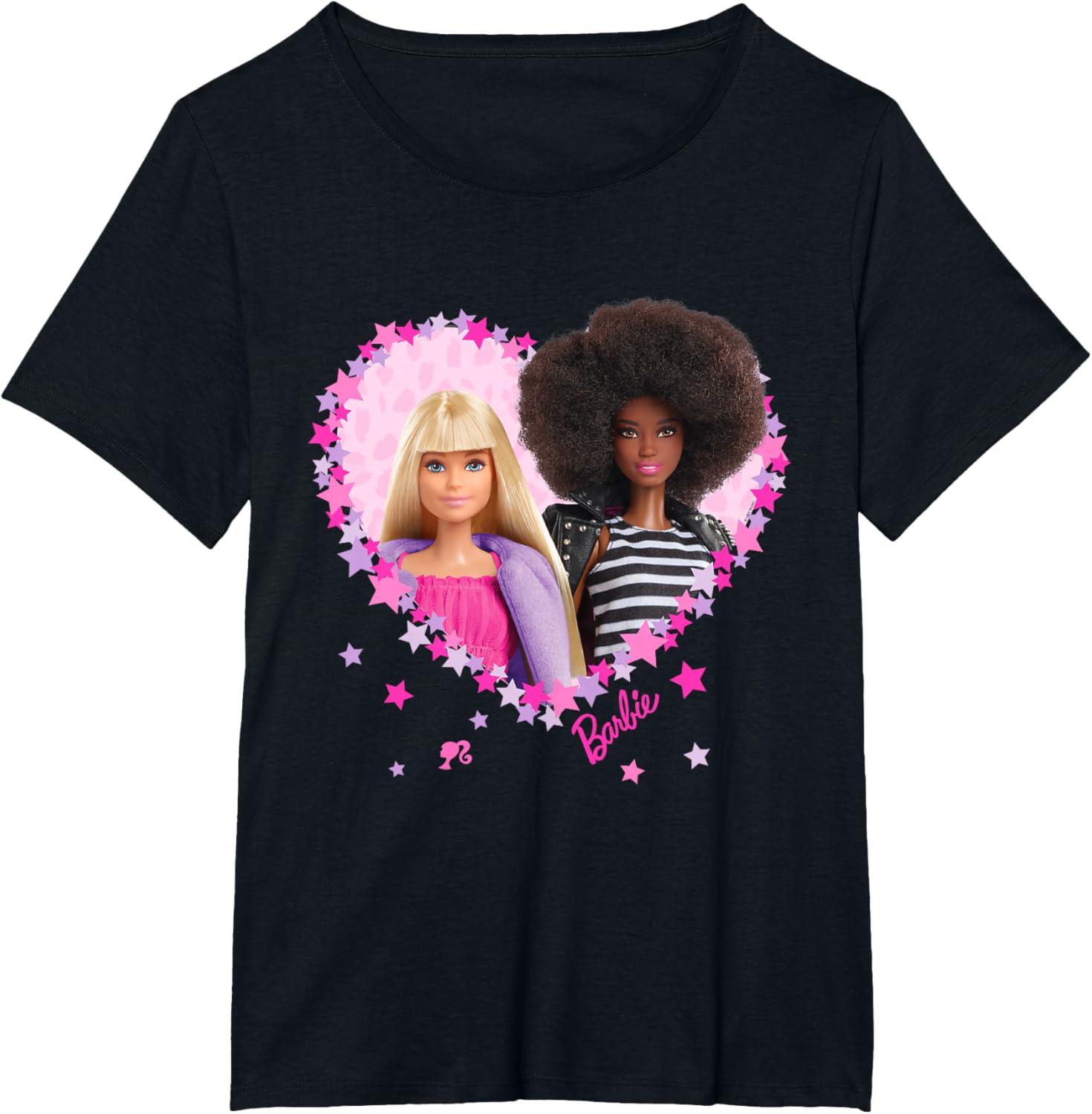imageBarbie  Barbie Friends Heart TShirtBlack