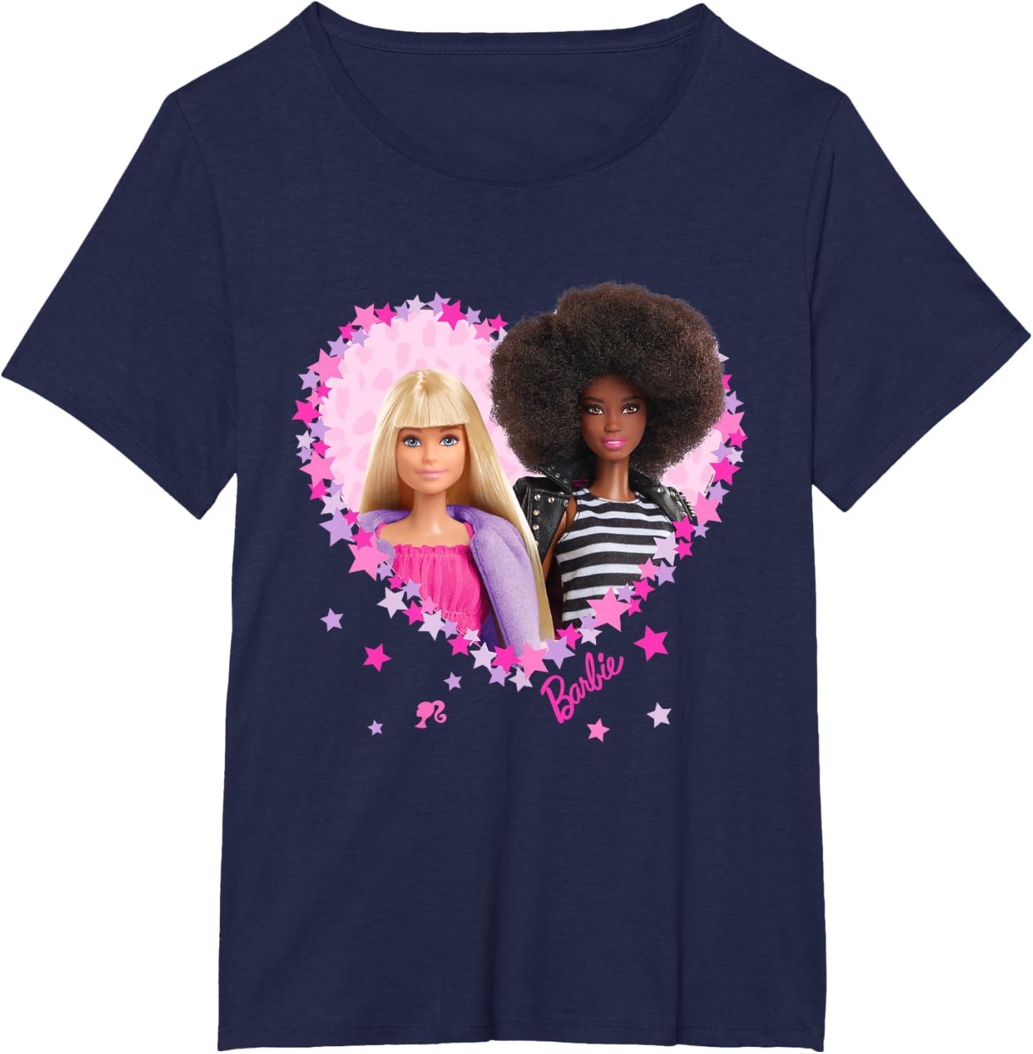 imageBarbie  Barbie Friends Heart TShirtNavy Blue