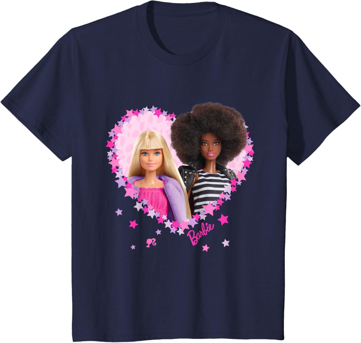 imageBarbie  Barbie Friends Heart TShirtNavy Blue