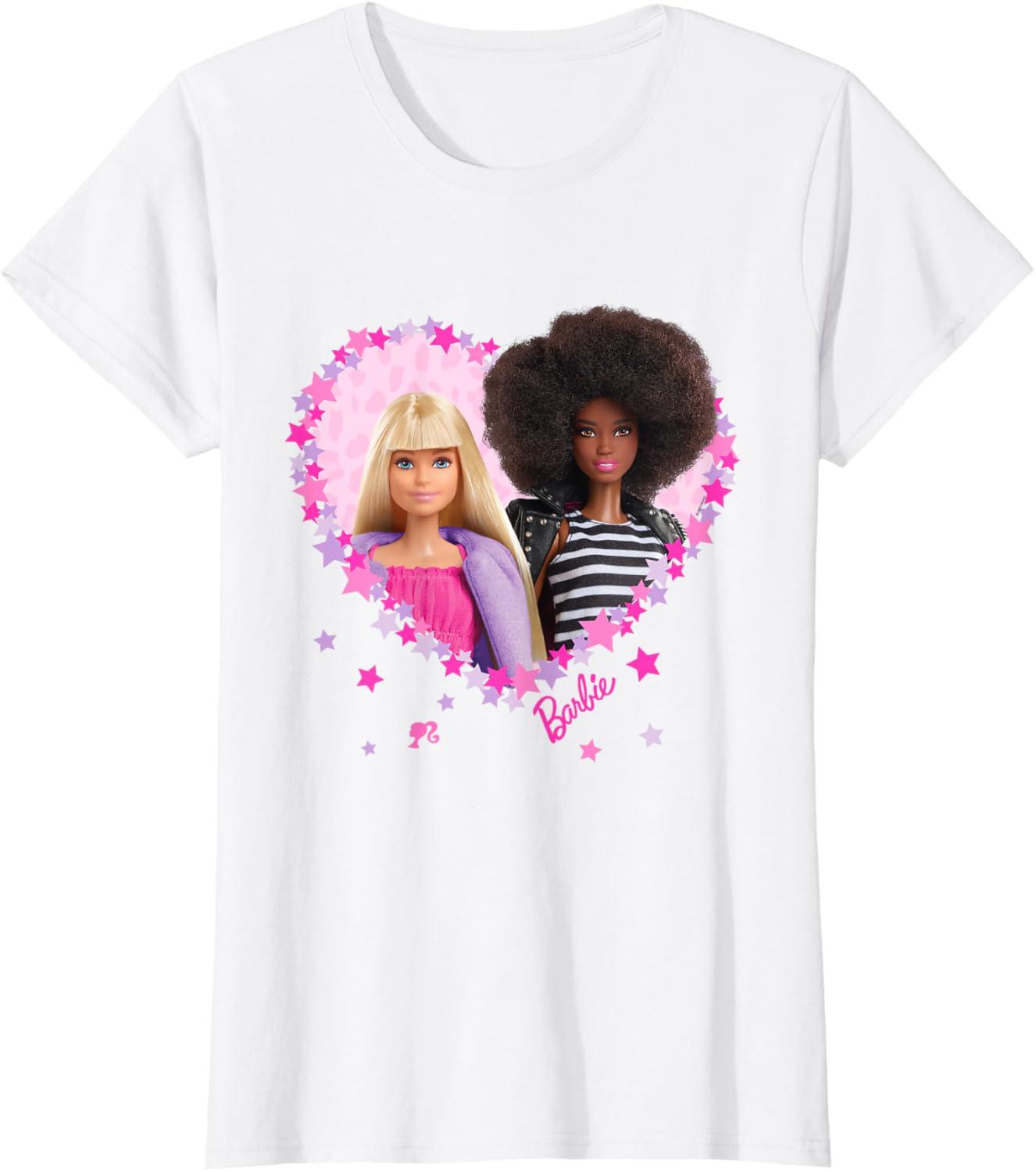 imageBarbie  Barbie Friends Heart TShirtWhite