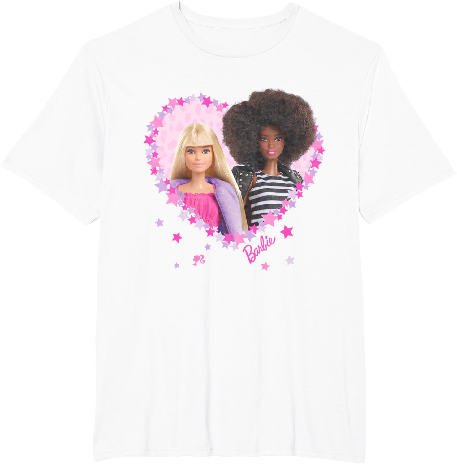 imageBarbie  Barbie Friends Heart TShirtWhite