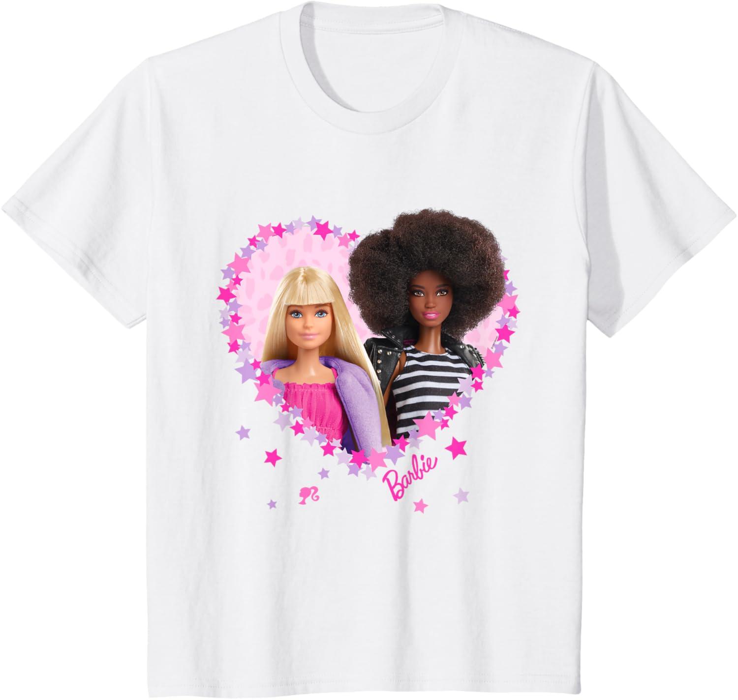 imageBarbie  Barbie Friends Heart TShirtWhite