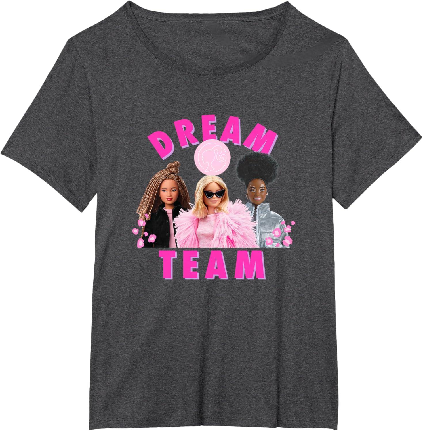 imageBarbie  Fashion Dream Team TShirtDark Heather Grey