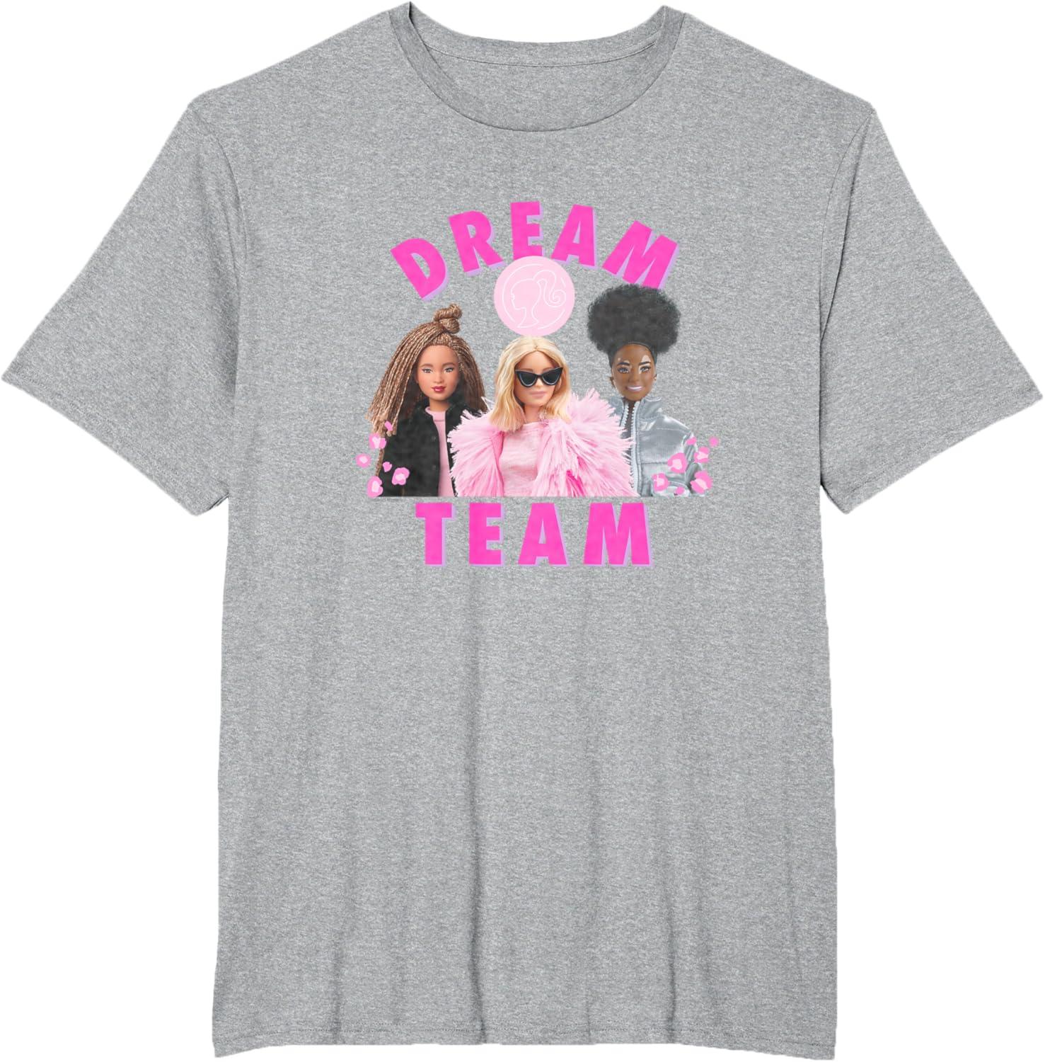 imageBarbie  Fashion Dream Team TShirtHeather Grey