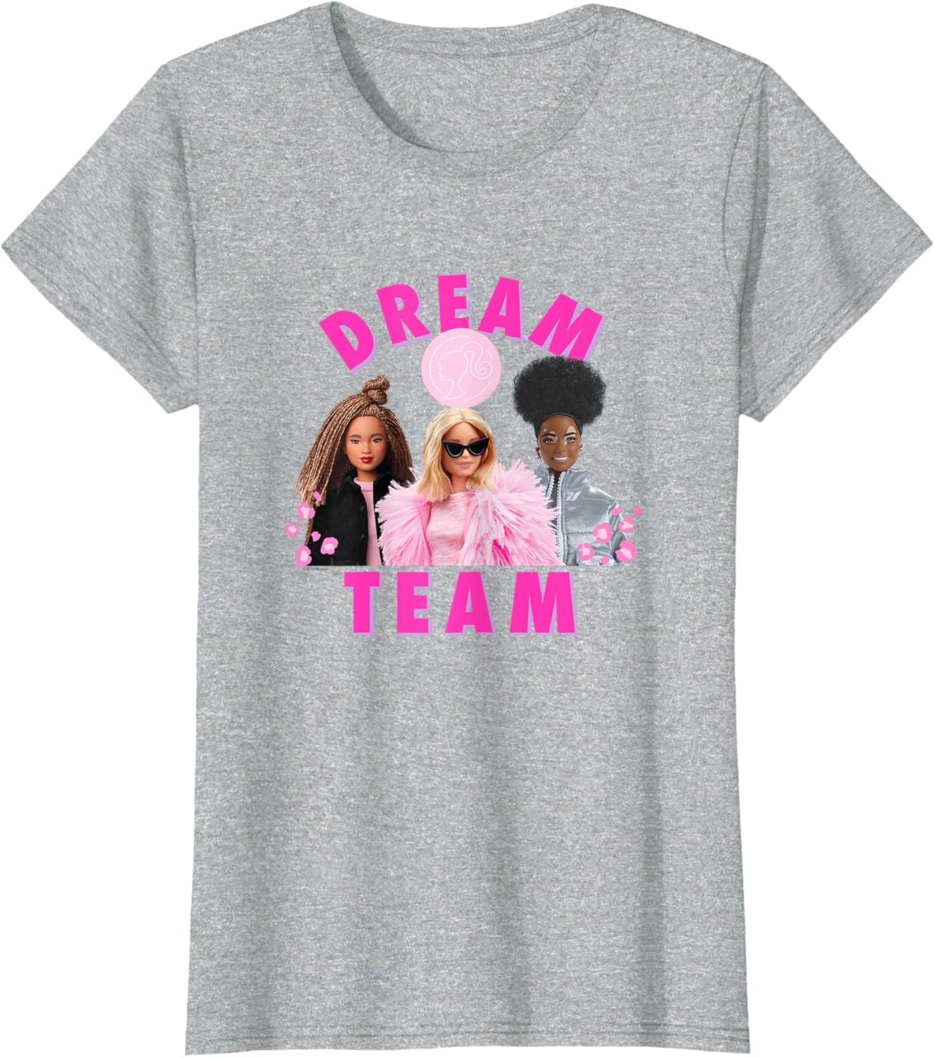 imageBarbie  Fashion Dream Team TShirtHeather Grey