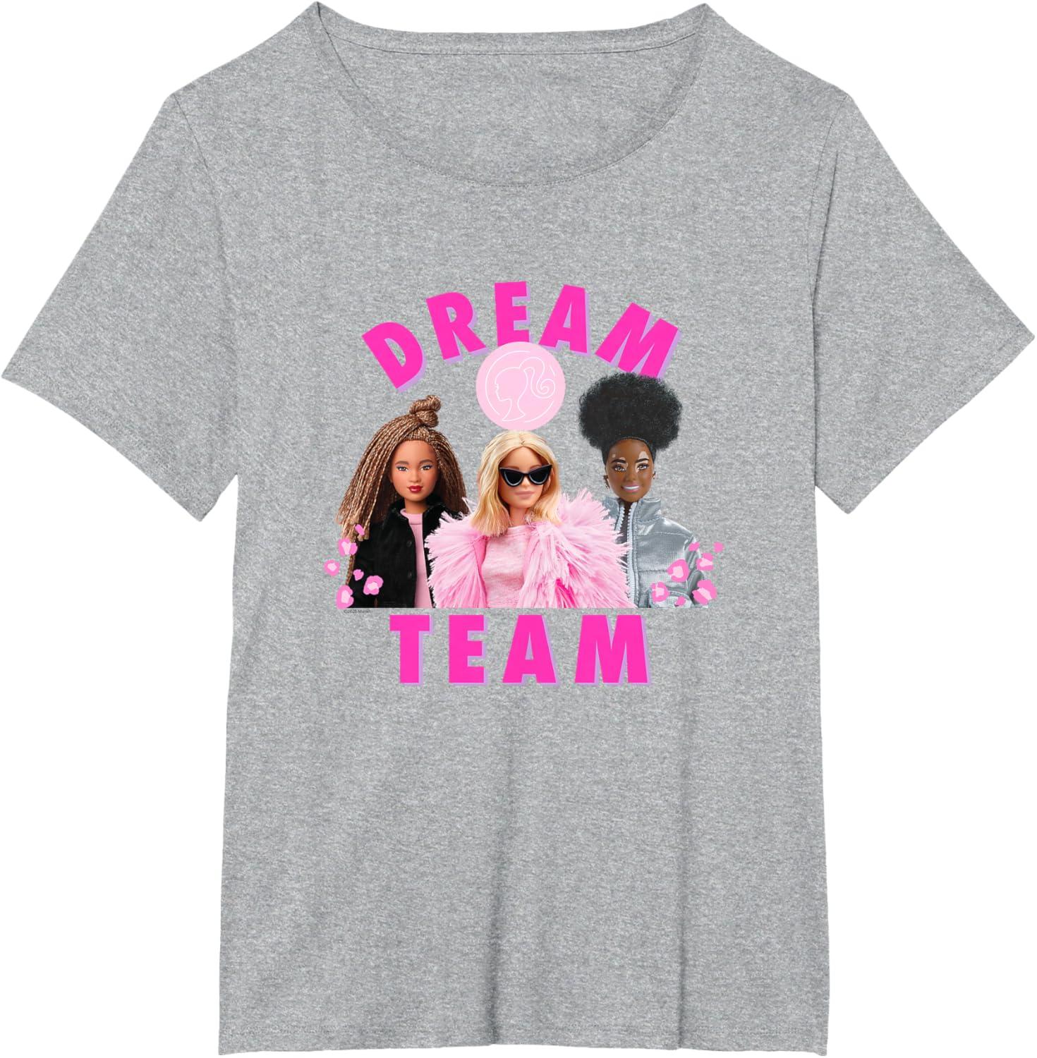 imageBarbie  Fashion Dream Team TShirtHeather Grey