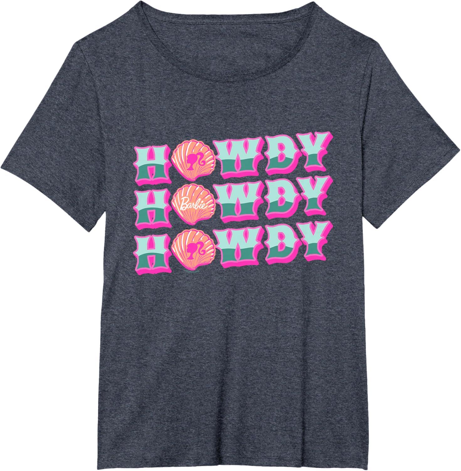 imageBarbie  Howdy TShirtHeather Blue