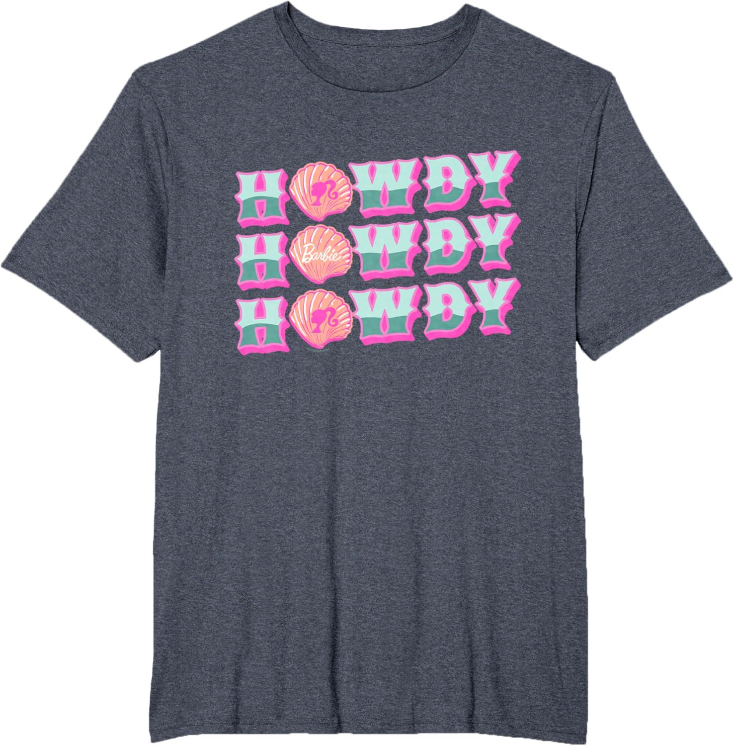 imageBarbie  Howdy TShirtHeather Blue