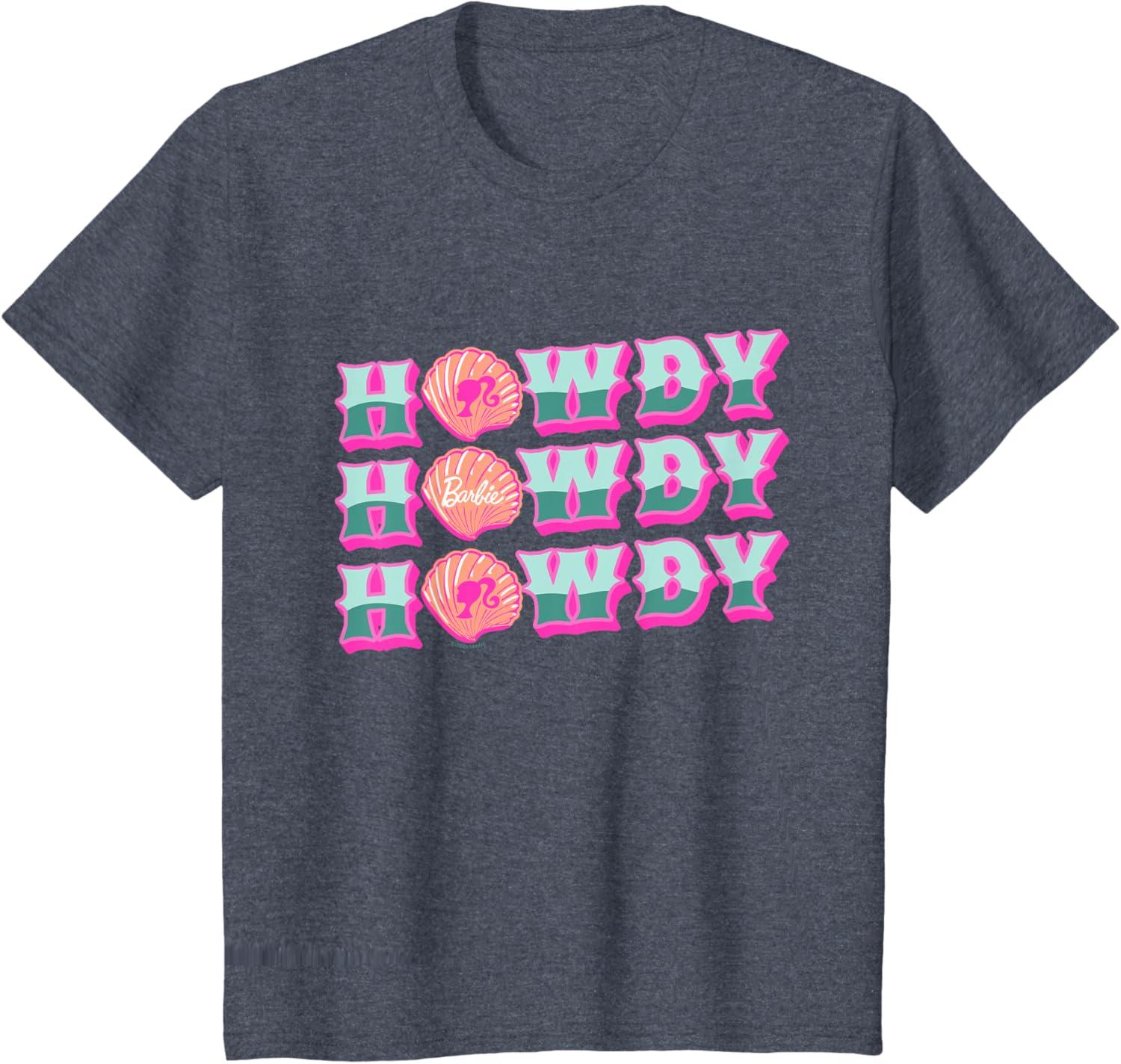 imageBarbie  Howdy TShirtHeather Blue