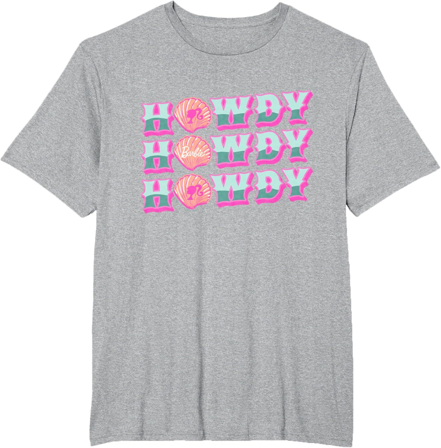 imageBarbie  Howdy TShirtHeather Grey