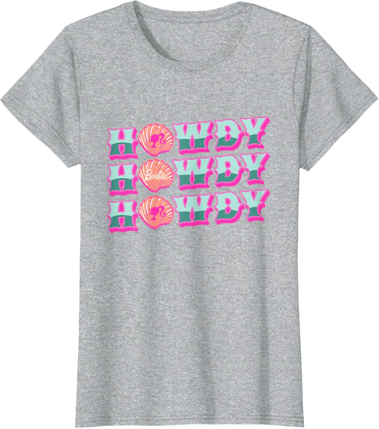 imageBarbie  Howdy TShirtHeather Grey