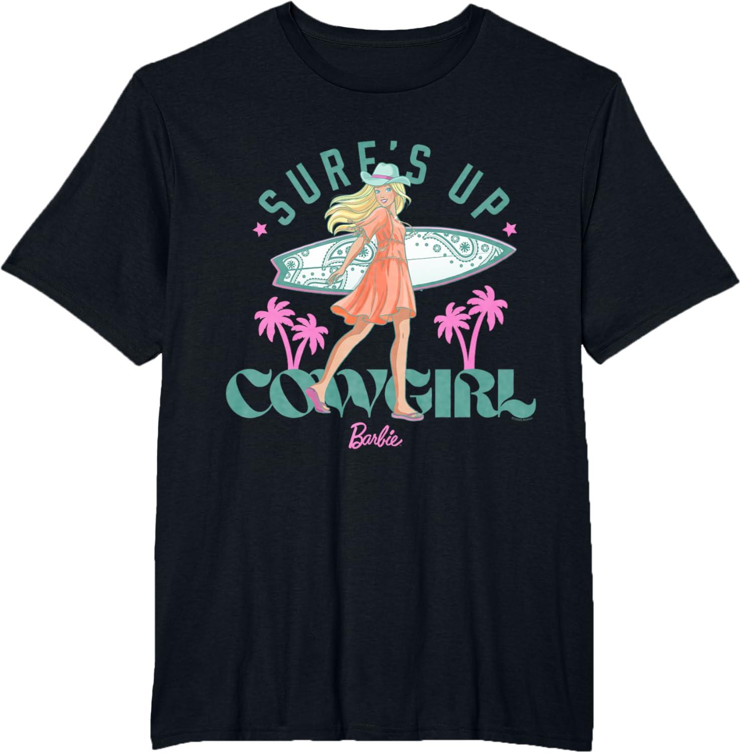 imageBarbie  Surfs Up Cowgirl TShirtBlack