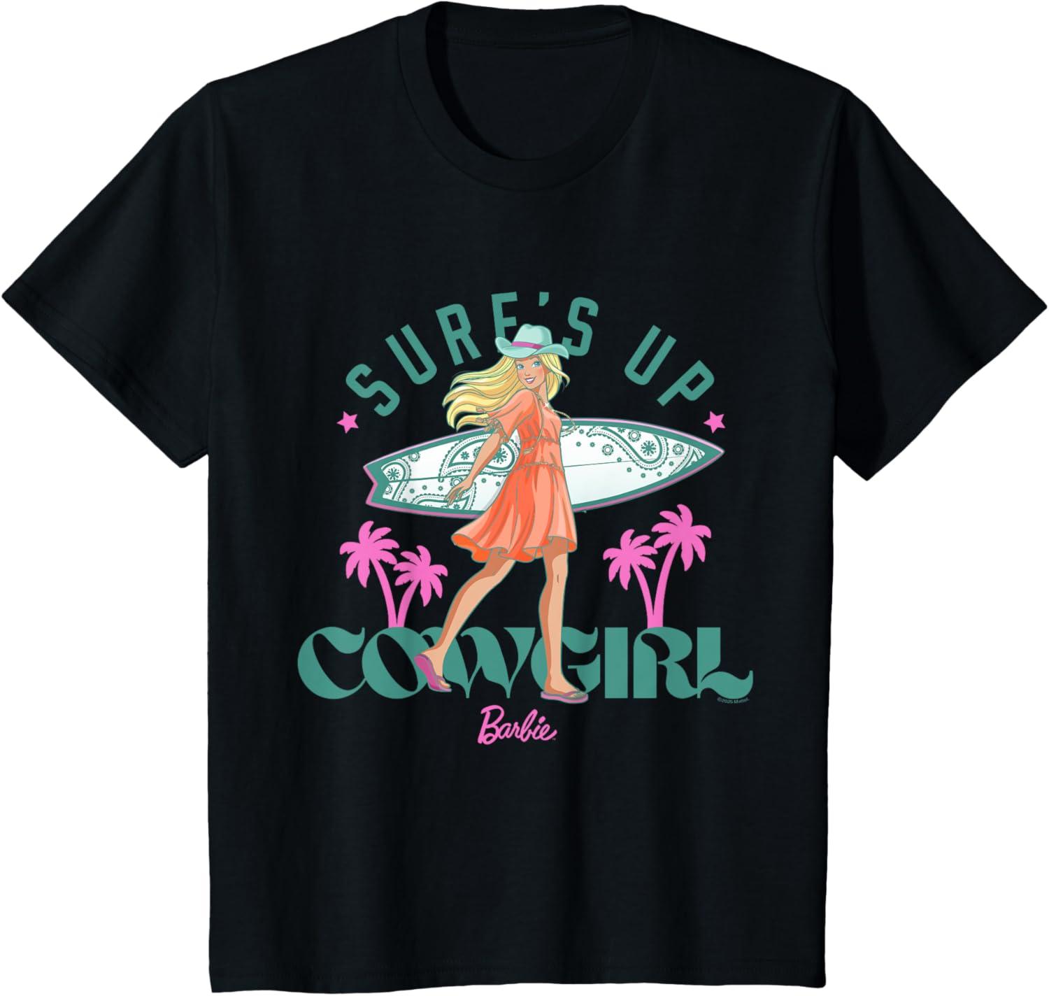 imageBarbie  Surfs Up Cowgirl TShirtBlack