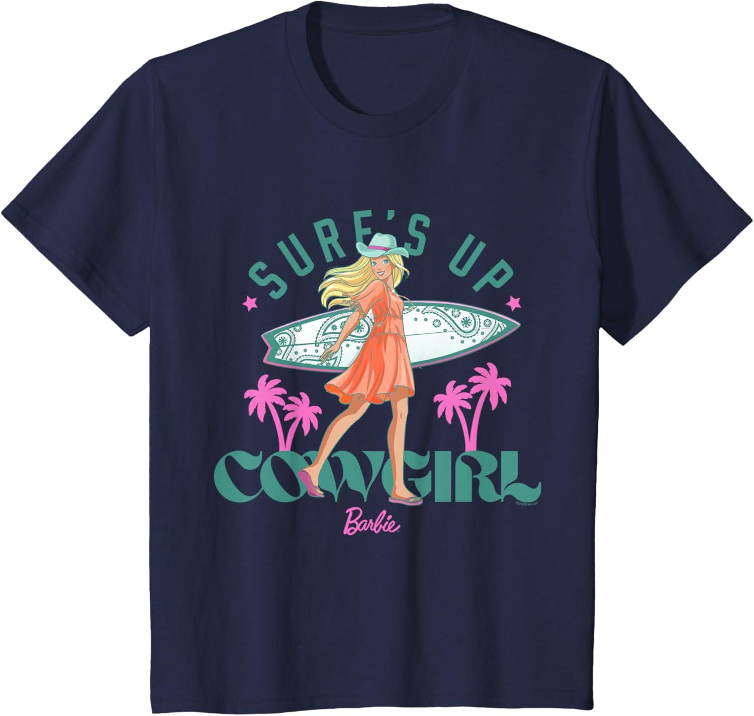imageBarbie  Surfs Up Cowgirl TShirtNavy Blue