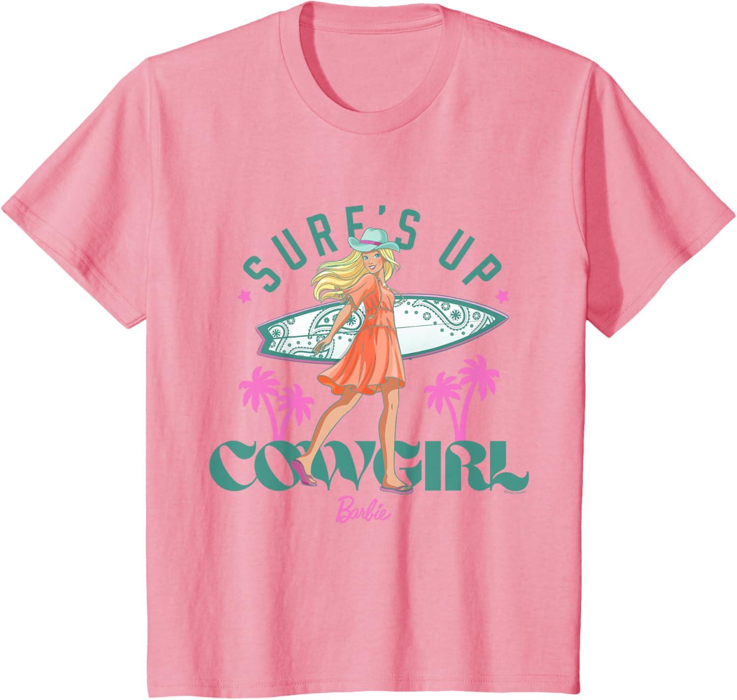 imageBarbie  Surfs Up Cowgirl TShirtPink
