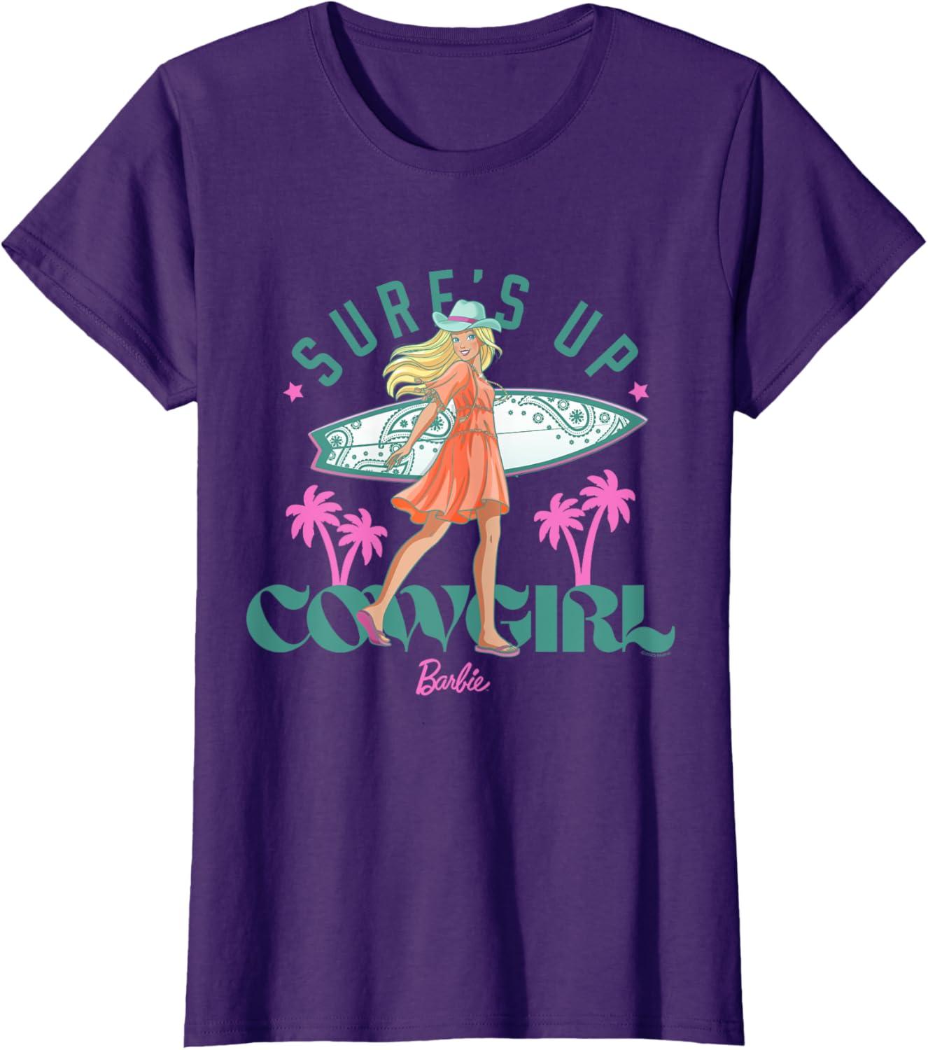 imageBarbie  Surfs Up Cowgirl TShirtPurple