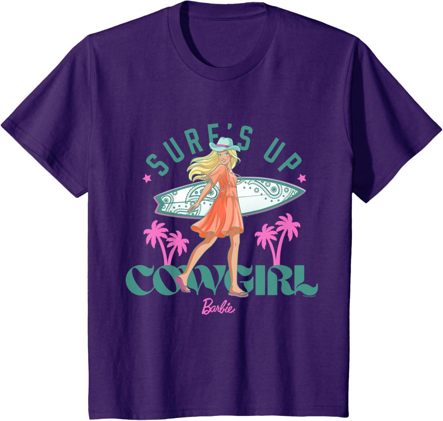 imageBarbie  Surfs Up Cowgirl TShirtPurple