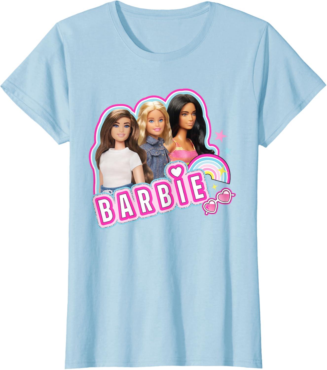 imageBarbie  Weekends Best Friends Fun TShirtBaby Blue