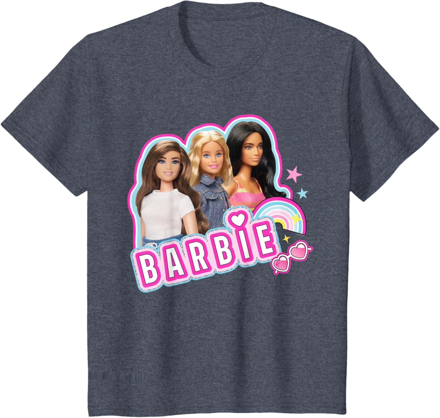 imageBarbie  Weekends Best Friends Fun TShirtHeather Blue