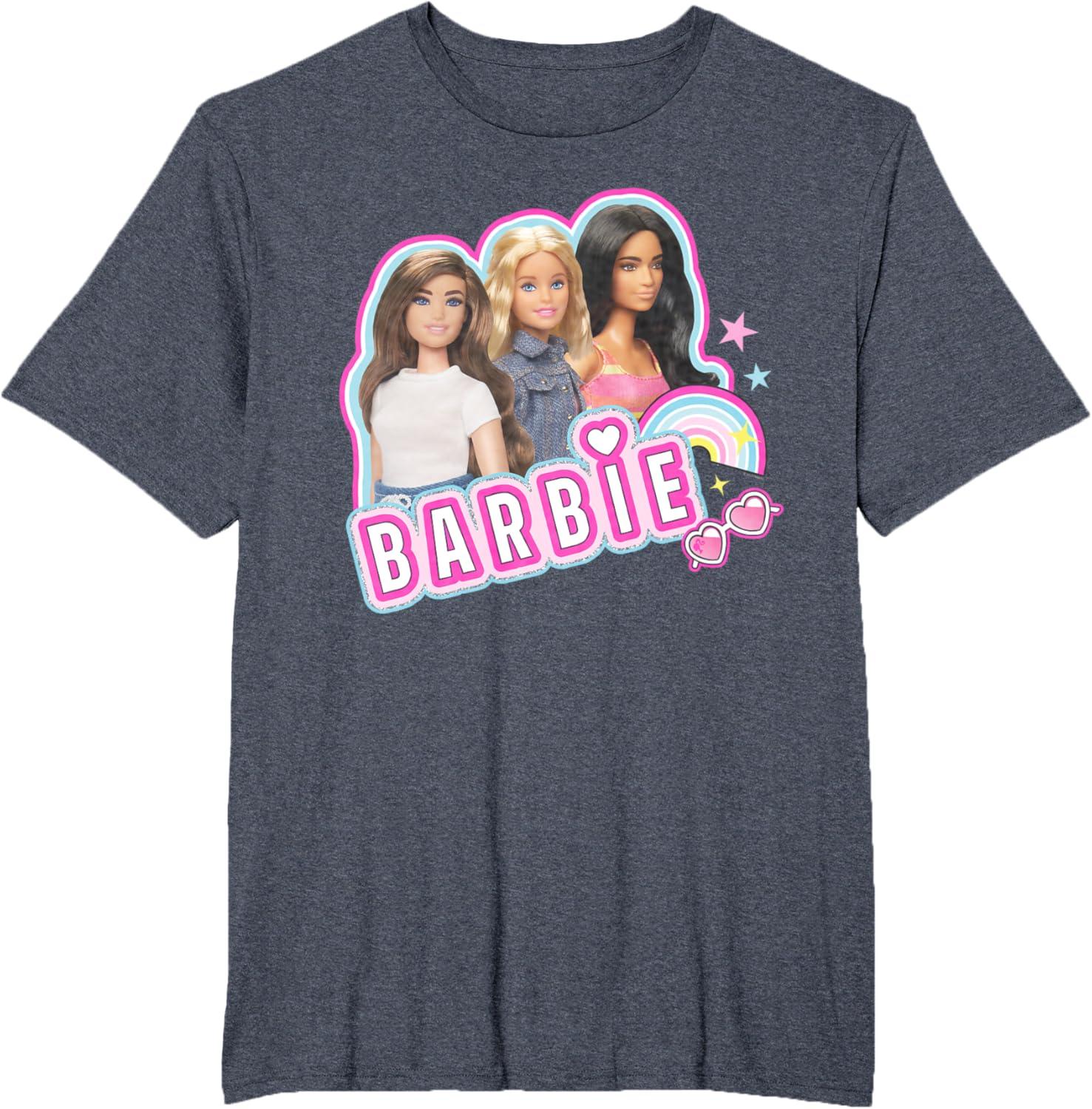 imageBarbie  Weekends Best Friends Fun TShirtHeather Blue