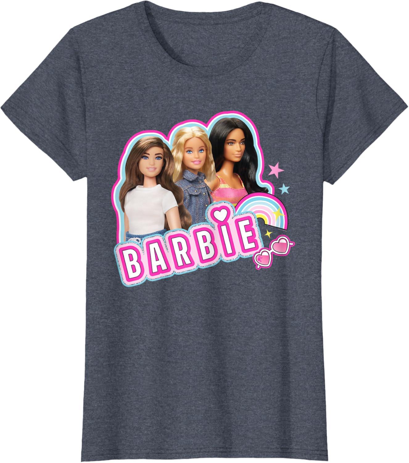 imageBarbie  Weekends Best Friends Fun TShirtHeather Blue