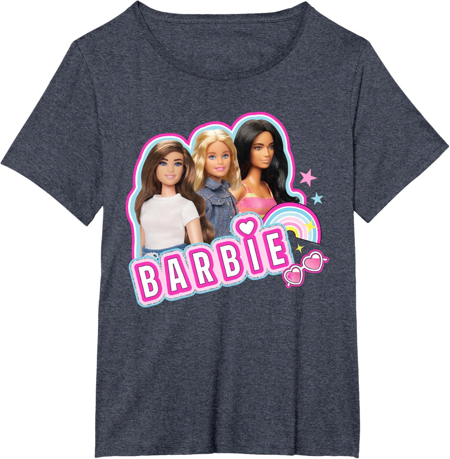 imageBarbie  Weekends Best Friends Fun TShirtHeather Blue