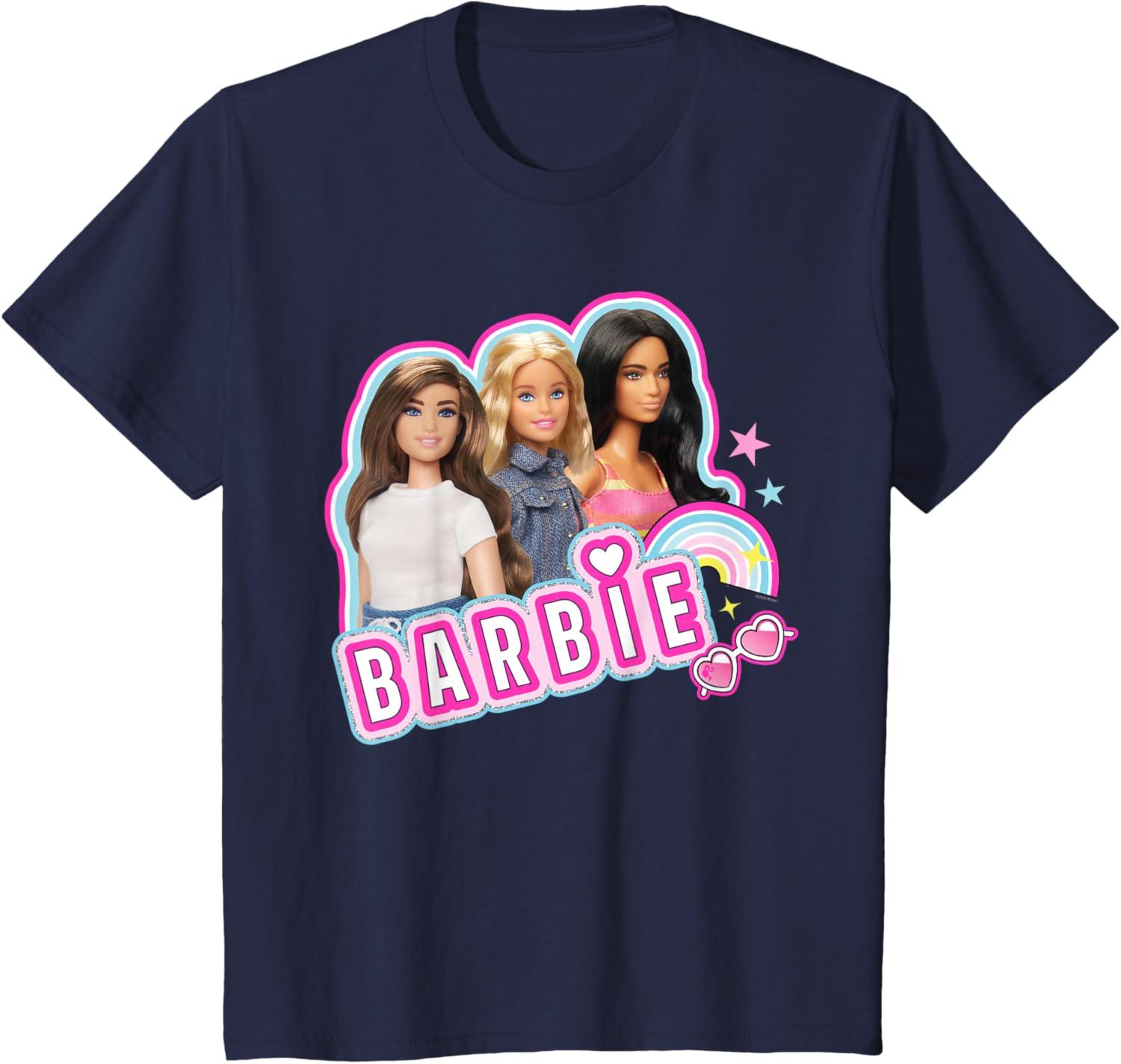 imageBarbie  Weekends Best Friends Fun TShirtNavy Blue