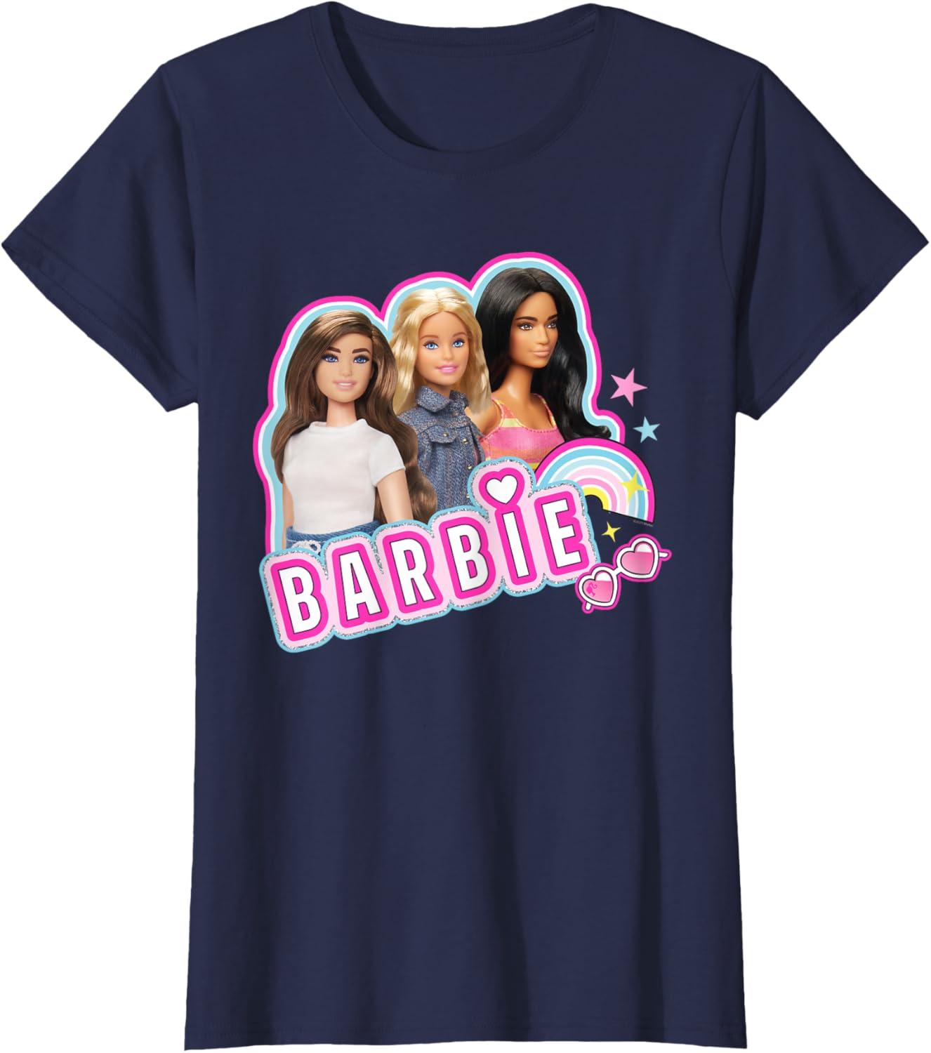 imageBarbie  Weekends Best Friends Fun TShirtNavy Blue