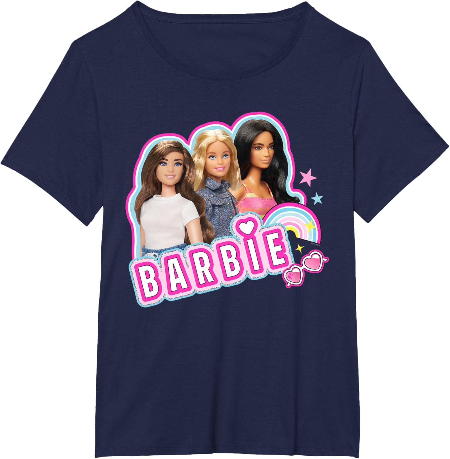 imageBarbie  Weekends Best Friends Fun TShirtNavy Blue