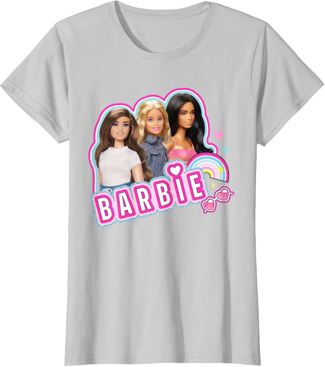 imageBarbie  Weekends Best Friends Fun TShirtSilver Grey