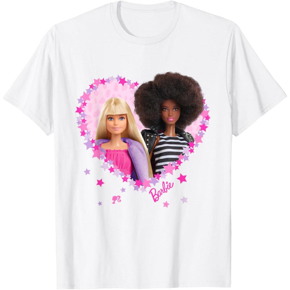 imageBarbie  Barbie Friends Heart TShirtWhite