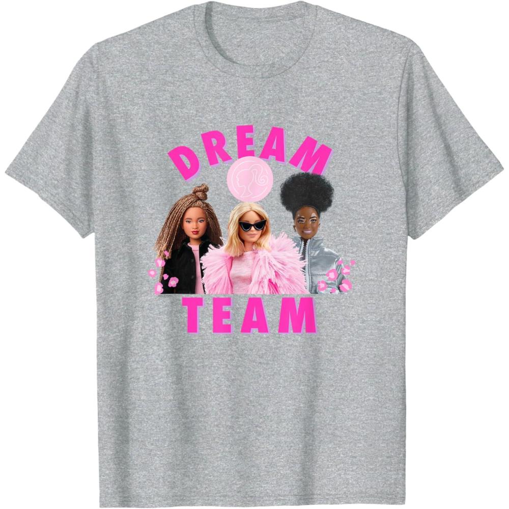 imageBarbie  Fashion Dream Team TShirtHeather Grey