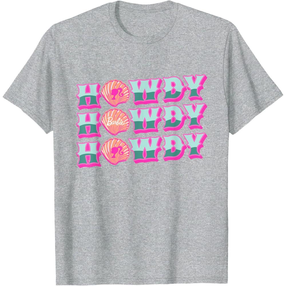 imageBarbie  Howdy TShirtHeather Grey