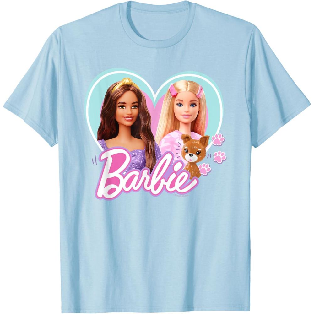 imageBarbie  Pawsitive Vibes TShirtBaby Blue